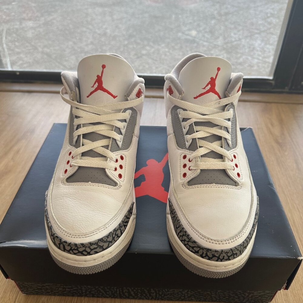 🔥 Air Jordan 3 Retro “Fire Red” (2022) – OG Colorway  Excellent Condition SZ 10